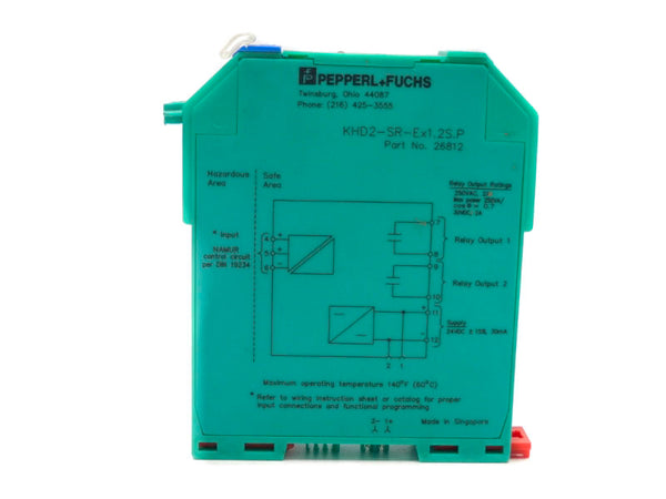 PEPPERL+FUCHS KHD2-SR-EX1.2S.P 26812 250VAC 2A NSNP