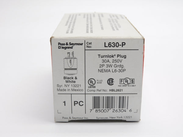 PASS & SEYMOUR L630-P 250V 30A NSMP