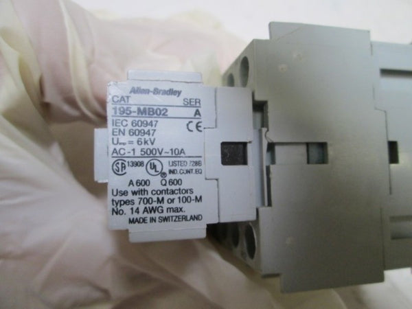 ALLEN BRADLEY 24V RELAY 700DC-M310 SER. A / 195-MB02 SER. A  UNMP