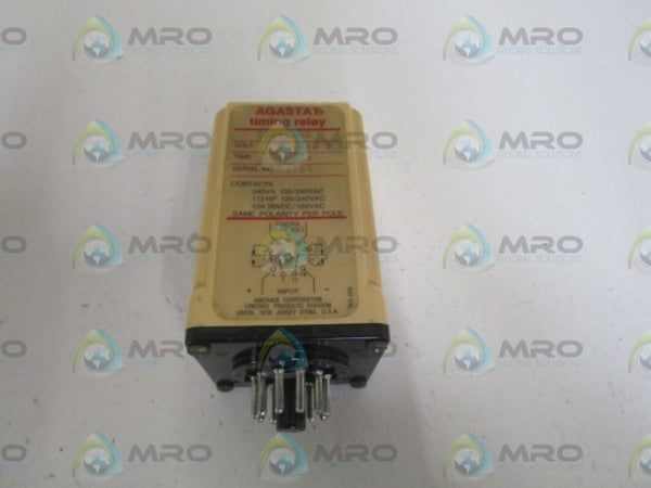 AGASTAT SSC22ANA TIMING RELAY 1-30MIN 120VAC/DC  UNMP