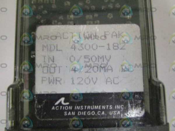 ACTION PAK 4300-182 RELAY 120VAC  NSNP