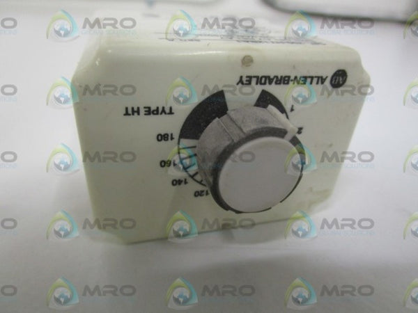 ALLEN BRADLEY 700-HT12BA1 SER. A TIME RELAY (CRACKED AS PICTURED)  UNMP