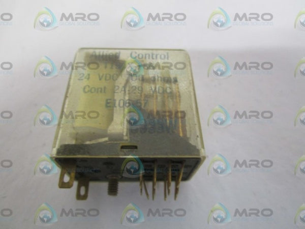 ALLIED CONTROL T154X-786 RELAY 24VDC 700OHMS  UNMP
