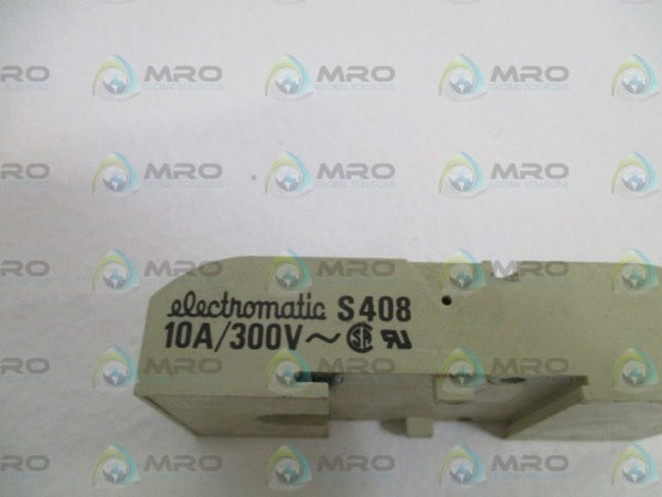 ELECTROMATIC S408 RELAY SOCKET UNMP