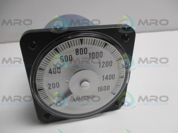YOKOGAWA 103191HE-PK7/MED PANEL METER 0-1600 DC AMPS NSNP
