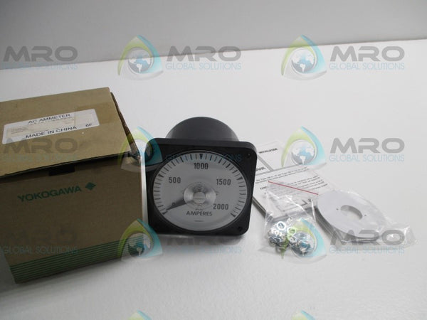 YOKOGAWA 103131LS-TM7/P PANEL METER 0-2000 AC AMPS NSMP