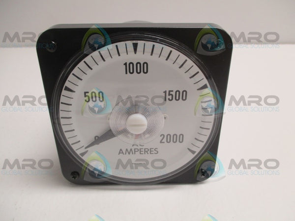 YOKOGAWA 103131LS-TM7/P PANEL METER 0-2000 AC AMPS NSMP