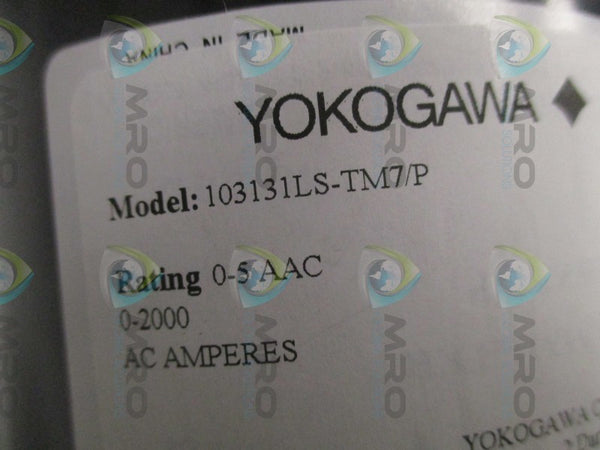 YOKOGAWA 103131LS-TM7/P PANEL METER 0-2000 AC AMPS NSMP