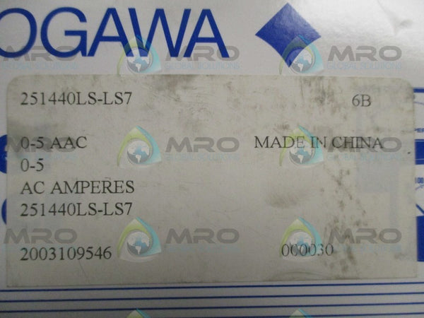 YOKOGAWA 251440LS-LS7 PANEL METER 0-5 ACA NSMP