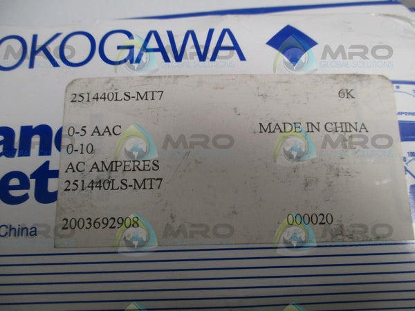 YOKOGAWA 251440LS-MT7 PANEL METER 0-10 ACA NSMP
