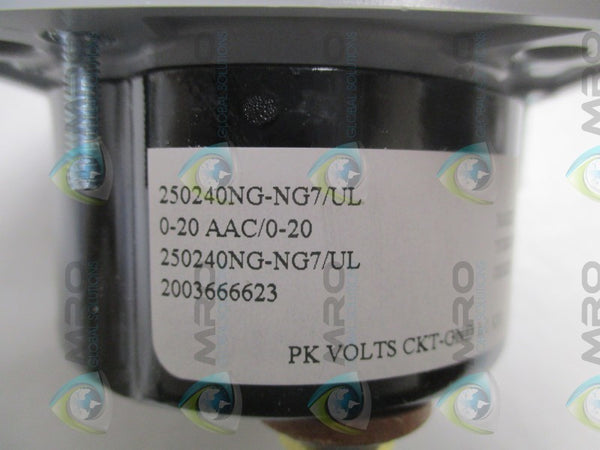 YOKOGAWA 250240NG-NG7/UL PANEL METER 0-20 ACA NSMP