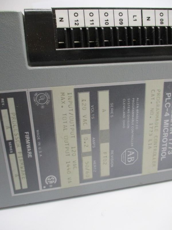 ALLEN BRADLEY 1773-L1A SER. A 120VAC 0.2A F/W A UNMP