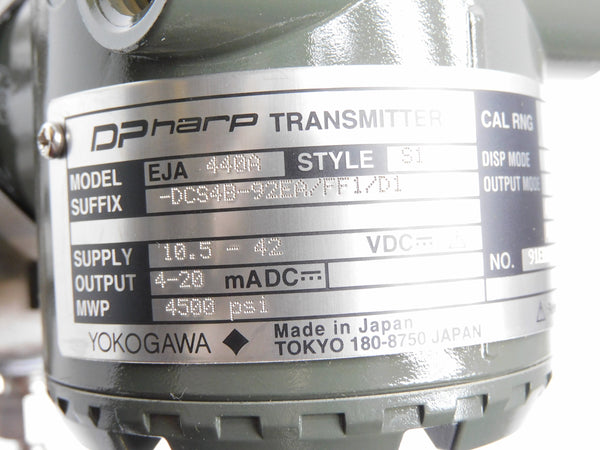 YOKOGAWA EJA440A-DCS4B-92EA/FF1/D1 NSMP