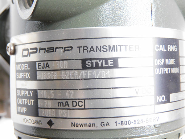 YOKOGAWA EJA430A-DBS4B-92EA/FF1/D1 NSMP
