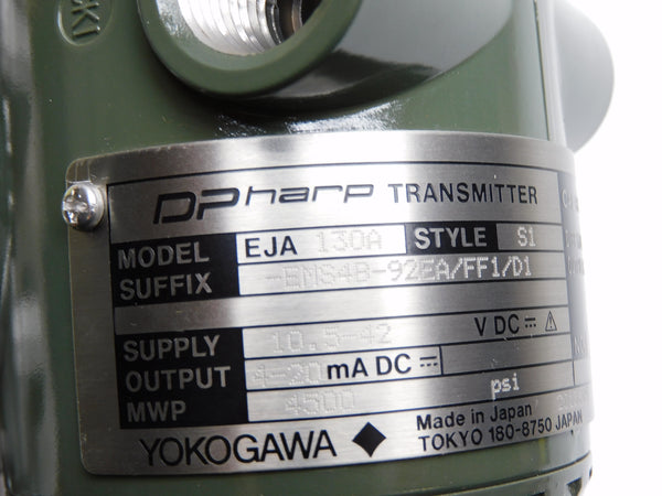 YOKOGAWA EJA130A-EMS4B-92EA/FF1/D1 NSMP