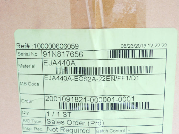 YOKOGAWA EJA440A-ECS2A-22EN/FF1/D1 NSMP