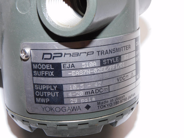 YOKOGAWA EJA510A-EAS7N-02EE/FF1/D1 UNMP