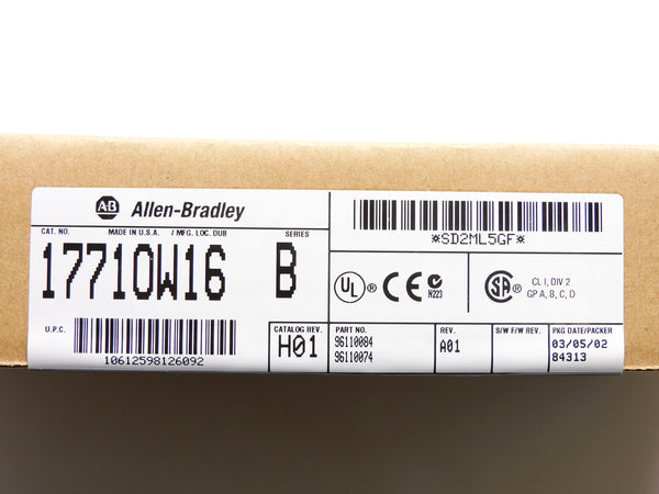 ALLEN BRADLEY 1771-OW16 SER. B DATE: 2002 NSFS