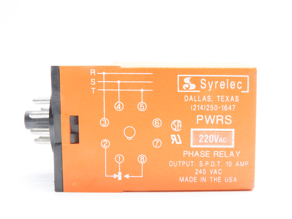SYRELEC PWRS220A 220VAC RELAY 10A UNMP