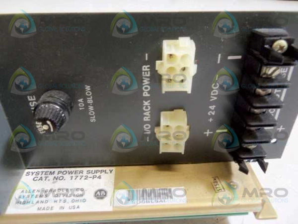 ALLEN BRADLEY 1772-P4 SER. A POWER SUPPLY  UNMP