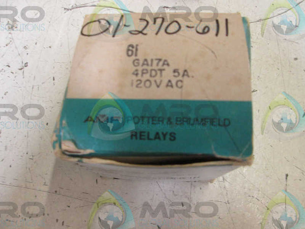 POTTER & BRUMFIELD GA17A-120 RELAY  NSMP