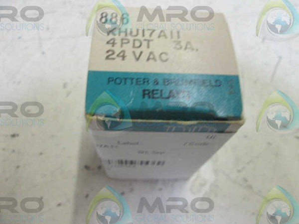 POTTER & BRUMFIELD KHU-17A11-24 RELAY 24V  NSMP