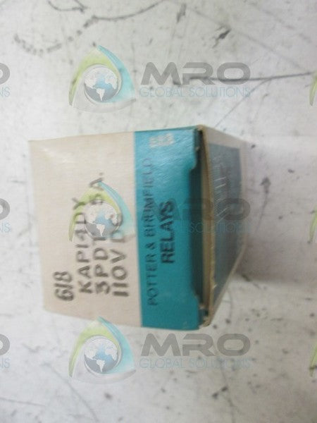 POTTER & BRUMFIELD KAP-14DY-110 RELAY 110VDC  NSMP
