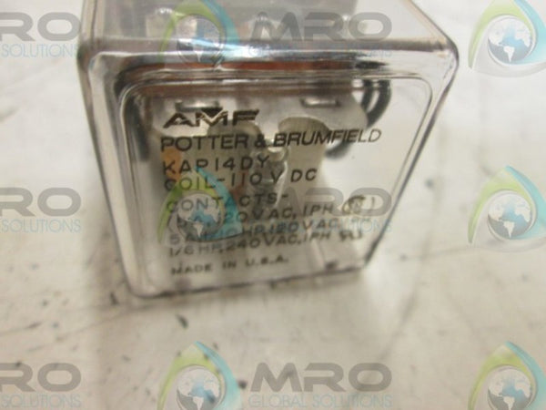 POTTER & BRUMFIELD KAP-14DY-110 RELAY 110VDC  NSMP