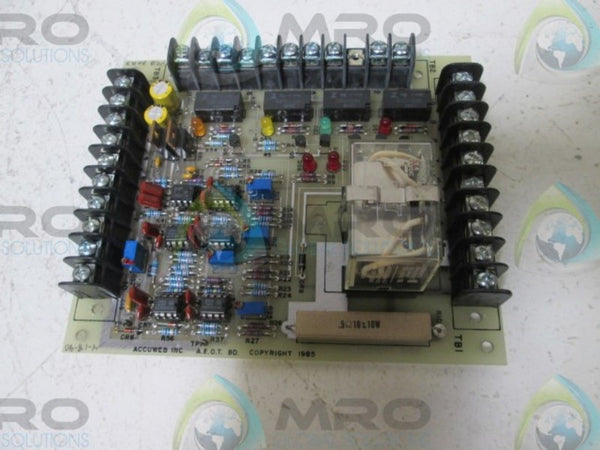 ACCUWEB PCB3023 PC RELAY BOARD ASSEMBLY  UNMP