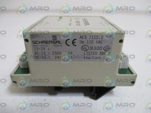 SCHMERSAL AES 7112.1 SAFETY RELAY UNMP
