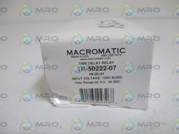 MACROMATIC TR-50222-07 TIME DELAY RELAY NSMP