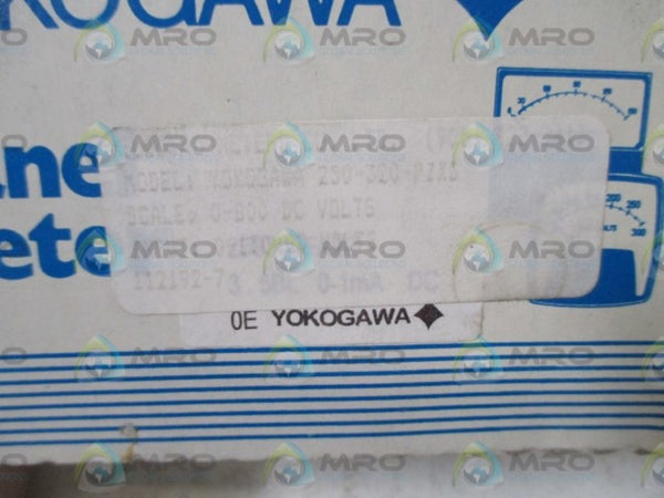 YOKOGAWA 250-320-PZXS PANEL METER 0-800 NSMP
