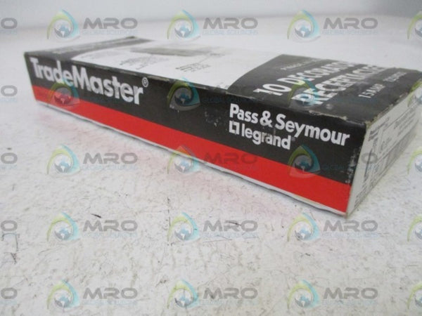 LOT OF 10 PASS & SEYMOUR 885-I DECORATOR RECEPTACLE NSFS