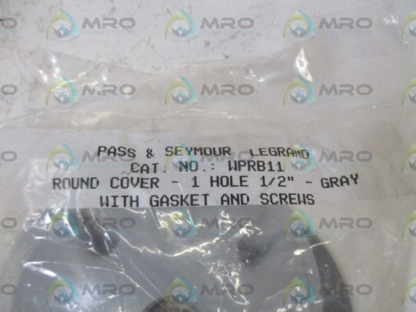 PASS & SEYMOUR WPRB11 ROUND OUTDOOR WP COVER NSNP IN A FACTORY BAG