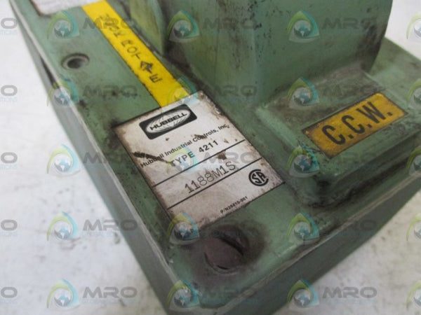 HUBBELL TYPE 4211 1188M1S MASTER SWITCH CONTROL UNMP