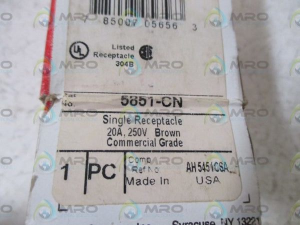 PASS & SEYMOUR 5851-CN SINGLE RECEPTACLE NSMP