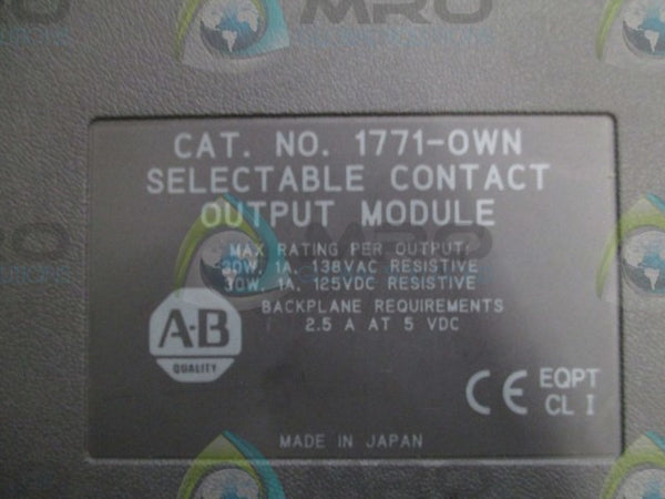 ALLEN BRADLEY 1771-OWN  NSNP