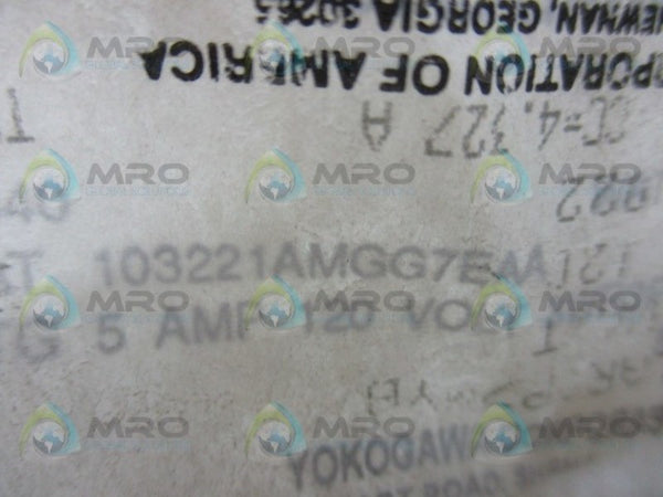 YOKOGAWA 103221AMGG7EAA METER (AS-PICTURED) NSNP