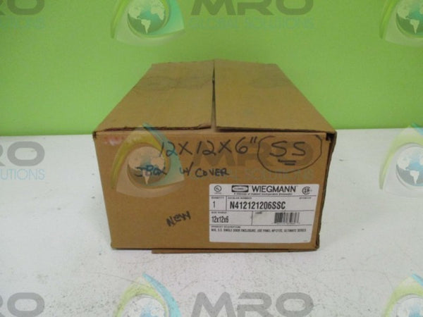HUBBELL WIEGMANN N412121206SSC ENCLOSURE 12x12x6 NSMP