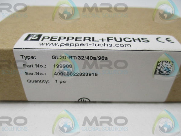 PEPPERL+FUCHS GL20-RT/32/40A/98A 199988 PHOTOELECTRIC SENSOR NSMP