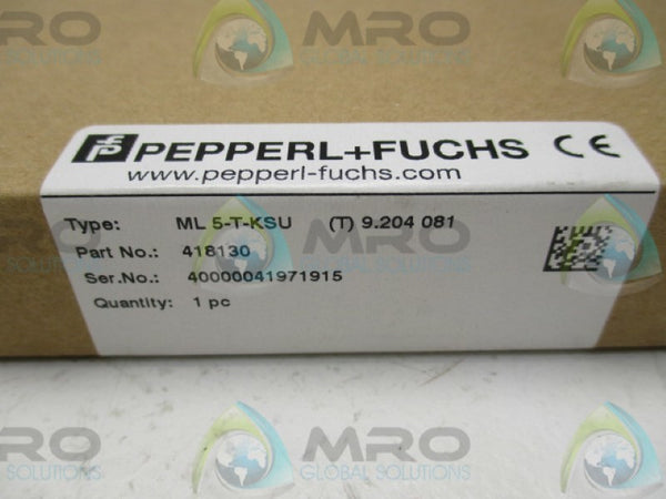 PEPPERL+FUCHS ML5-T-KSU 418130 PHOTOELECTRIC AUTOMATION SENSOR NSMP