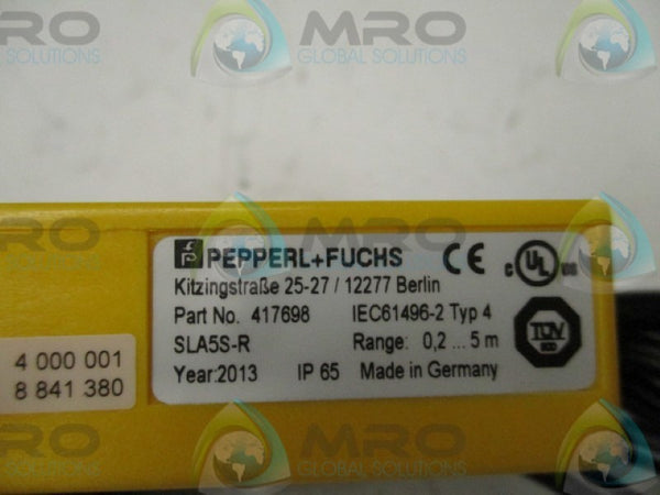 PEPPERL+FUCHS SLA5S-R 417698 PHOTOELECTRIC?SAFETY SENSOR NSMP