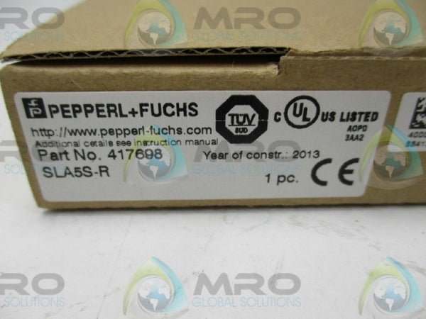 PEPPERL+FUCHS SLA5S-R 417698 PHOTOELECTRIC?SAFETY SENSOR NSMP