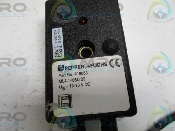 PEPPERL+FUCHS ML4-T-KSU/33 418883 PHOTOELECTRIC AUTOMATION SENSOR NSNP
