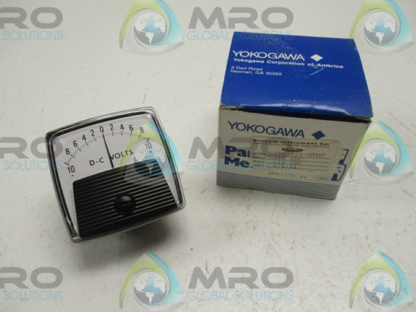 YOKOGAWA 250-221-MTMT ANALOG PANEL METER 10-0-10VDC NSMP