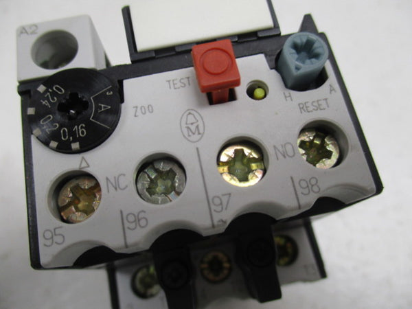 KLOCKNER MOELLER Z00-0,24 OVERLOAD RELAY 0,16-0,24A NSMP