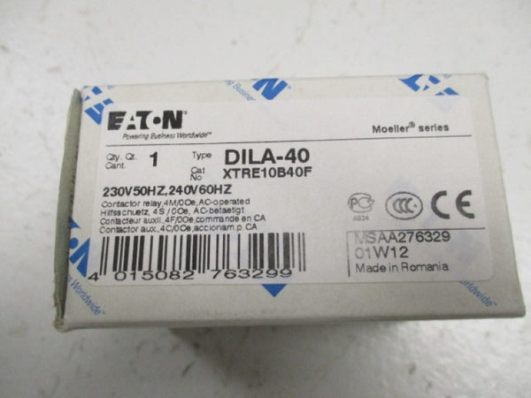 EATON DILA-40 CONTACTOR RELAY 230/240V NSMP