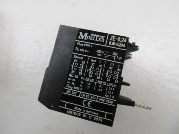 KLOCKNER MOELLER ZE-0,24 OVERLOAD RELAY 0,16-0,24A NSMP