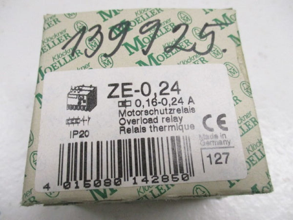 KLOCKNER MOELLER ZE-0,24 OVERLOAD RELAY 0,16-0,24A NSMP