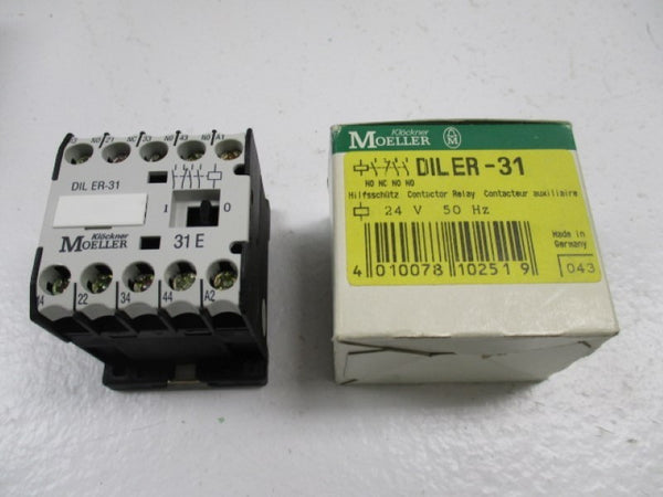 KLOCKNER MOELLER DIL-ER-31-24V-50HZ MINIATURE CONTACTOR RELAY NSMP
